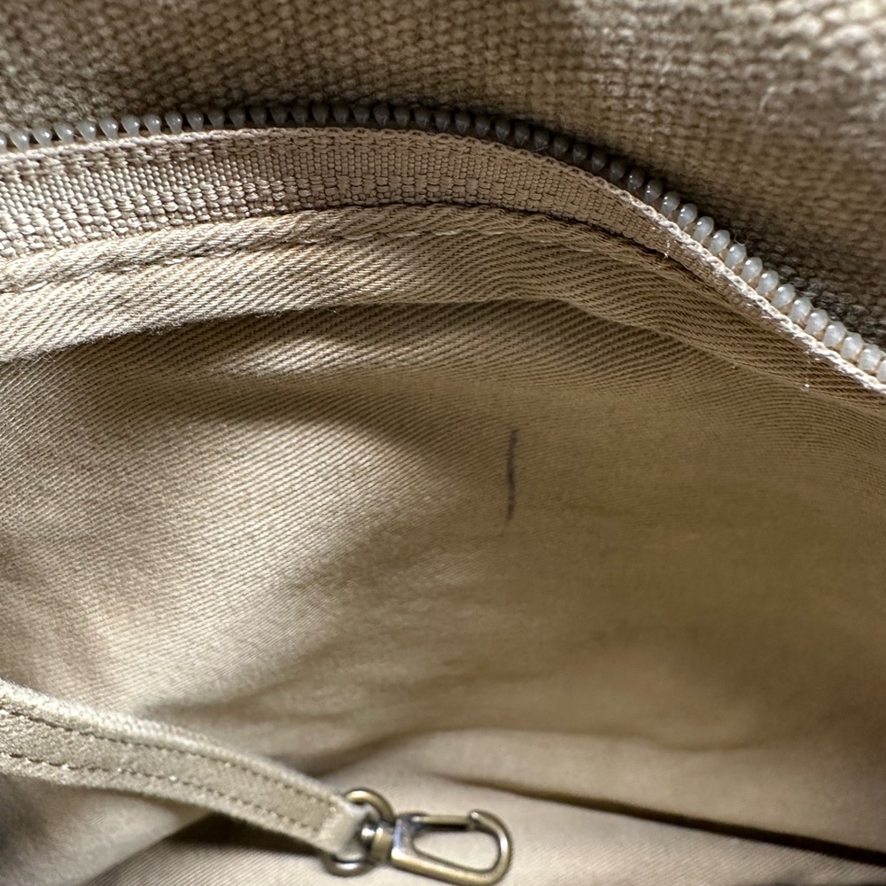 LL BEAN Vintage 90’s Canvas Leather Trim Crossbody Bag - Picture 14 of 14